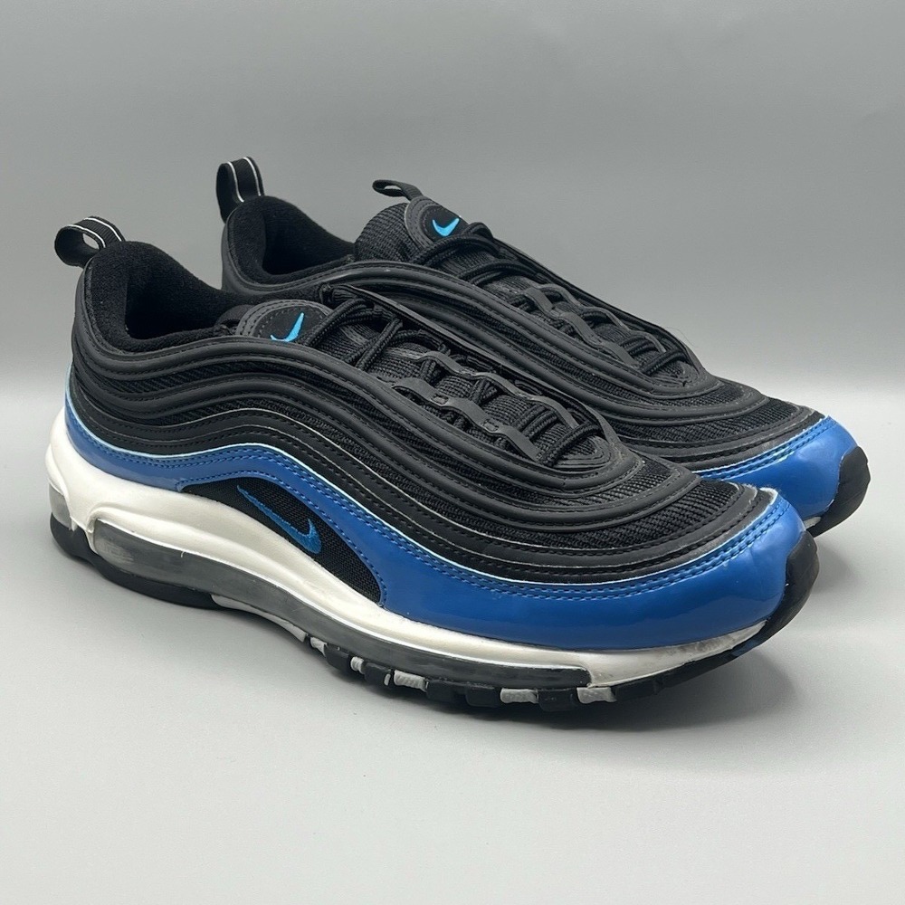 2022 Nike Air Max‎ 97 Blue And Black Retro Running Shoes - Men's Size 9 USED